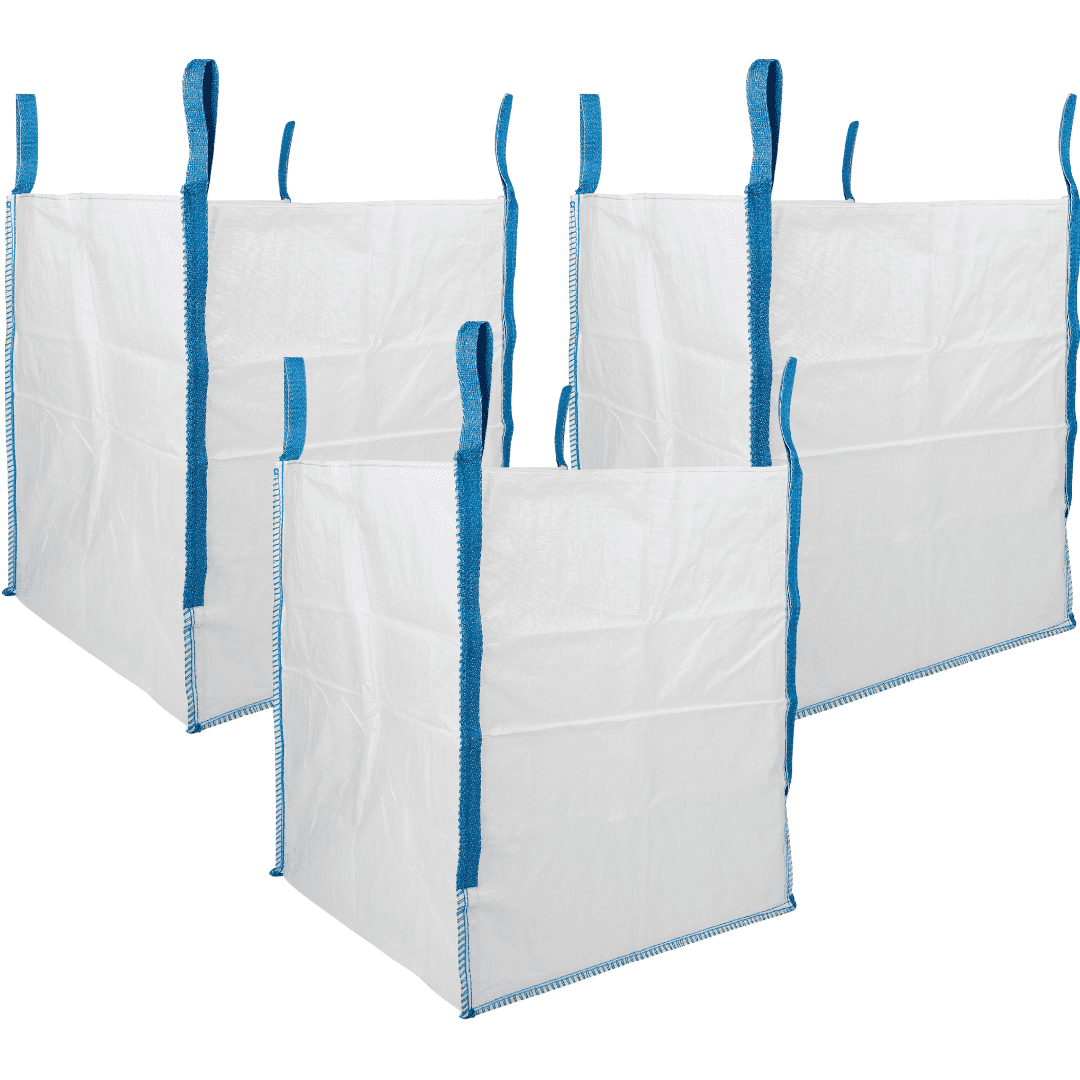 DURASACK® Builder's Bulk Bag, Heavy Duty, 35"L x 35"W x 40"H, 200 Gallon, 3-Pack