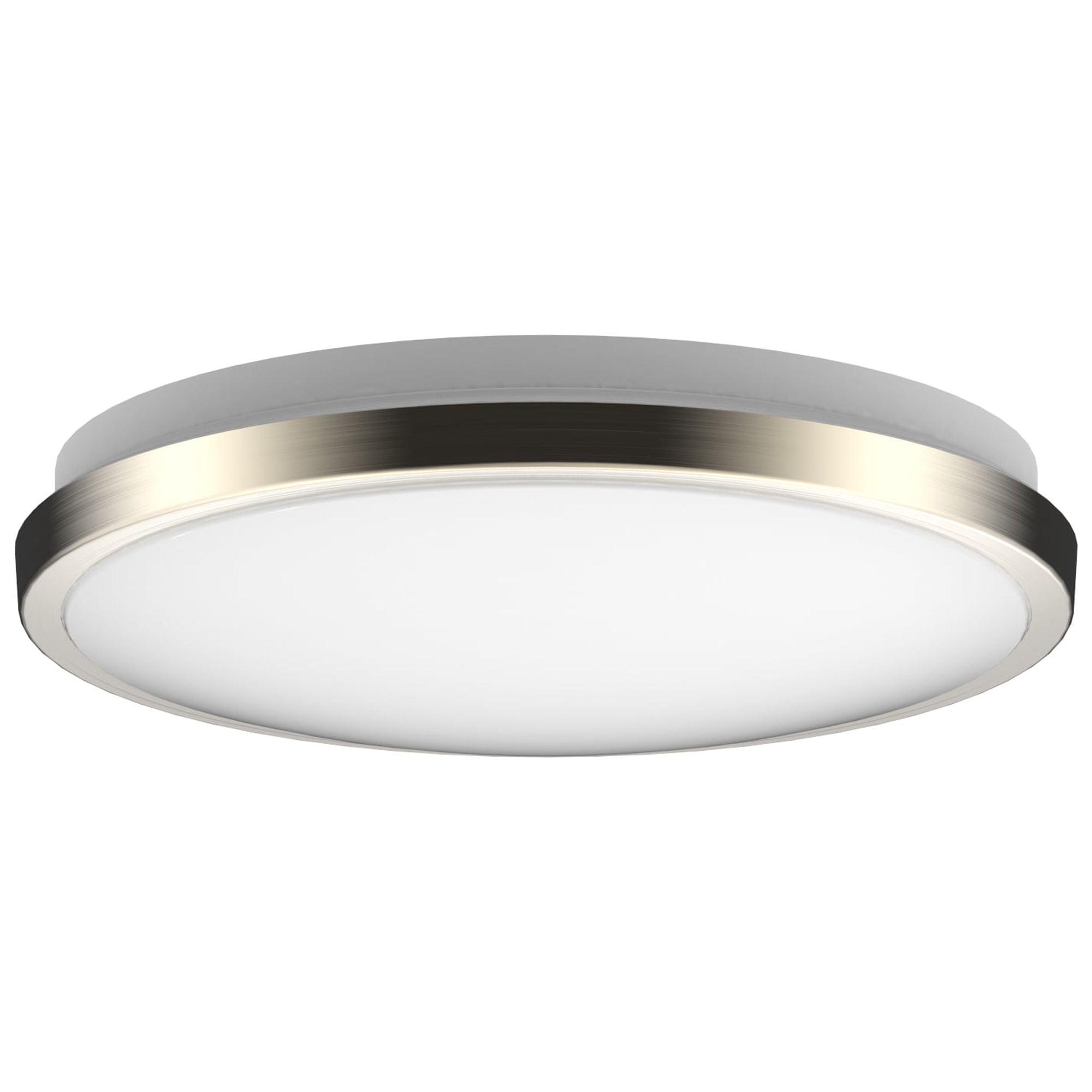 Brushed Nickel 10" Dimmable LED Flush Mount Ceiling Light