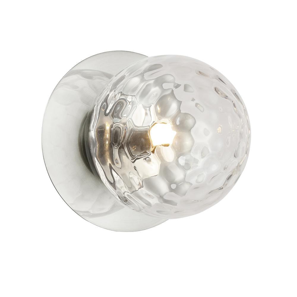 Dainolite 1LT Halogen Wall Sconce,  PC, Clear Glass