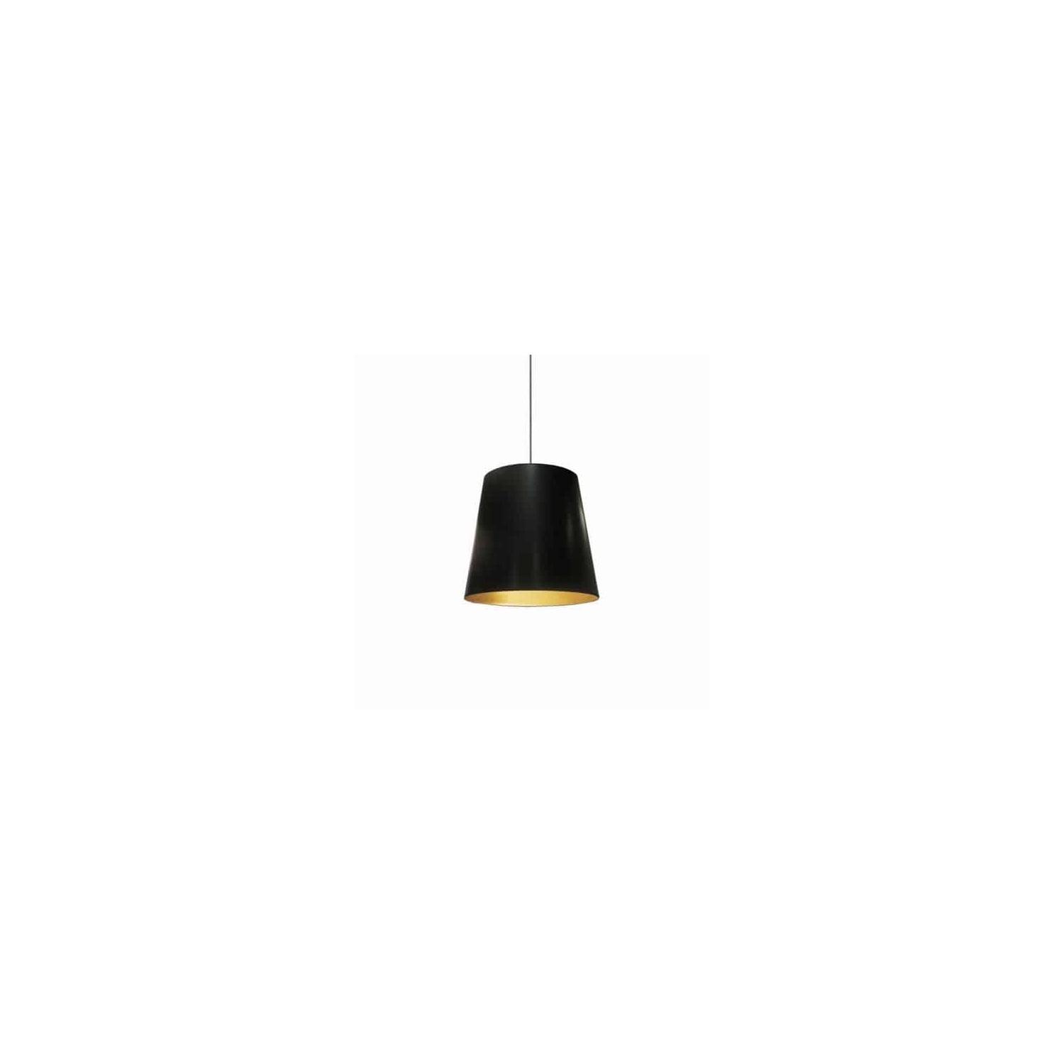 Dainolite 1 Light Oversized Drum Pendant Medium - Black