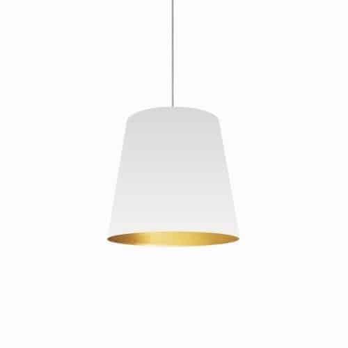 Dainolite 1 Light Oversized Drum Pendant Medium - White