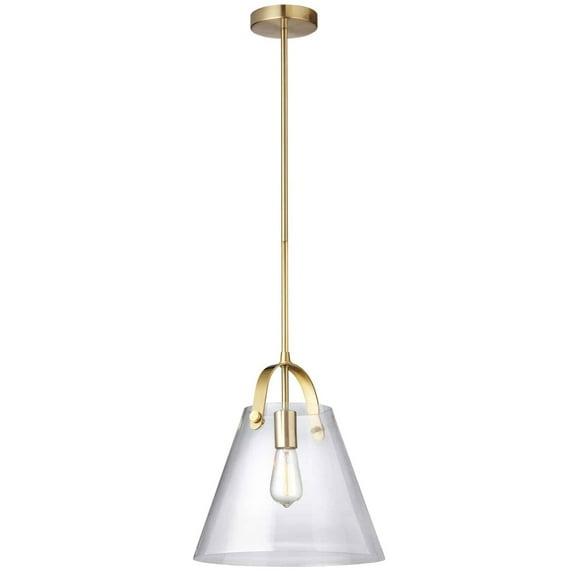 Dainolite 1LT Incandescent Pendant, Aged Brass