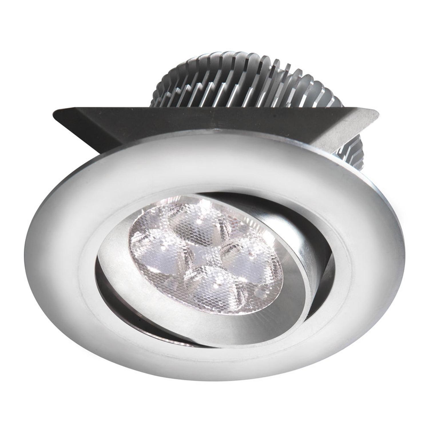 Modern Brushed Aluminum 8W LED Recessed Under Cabinet Light