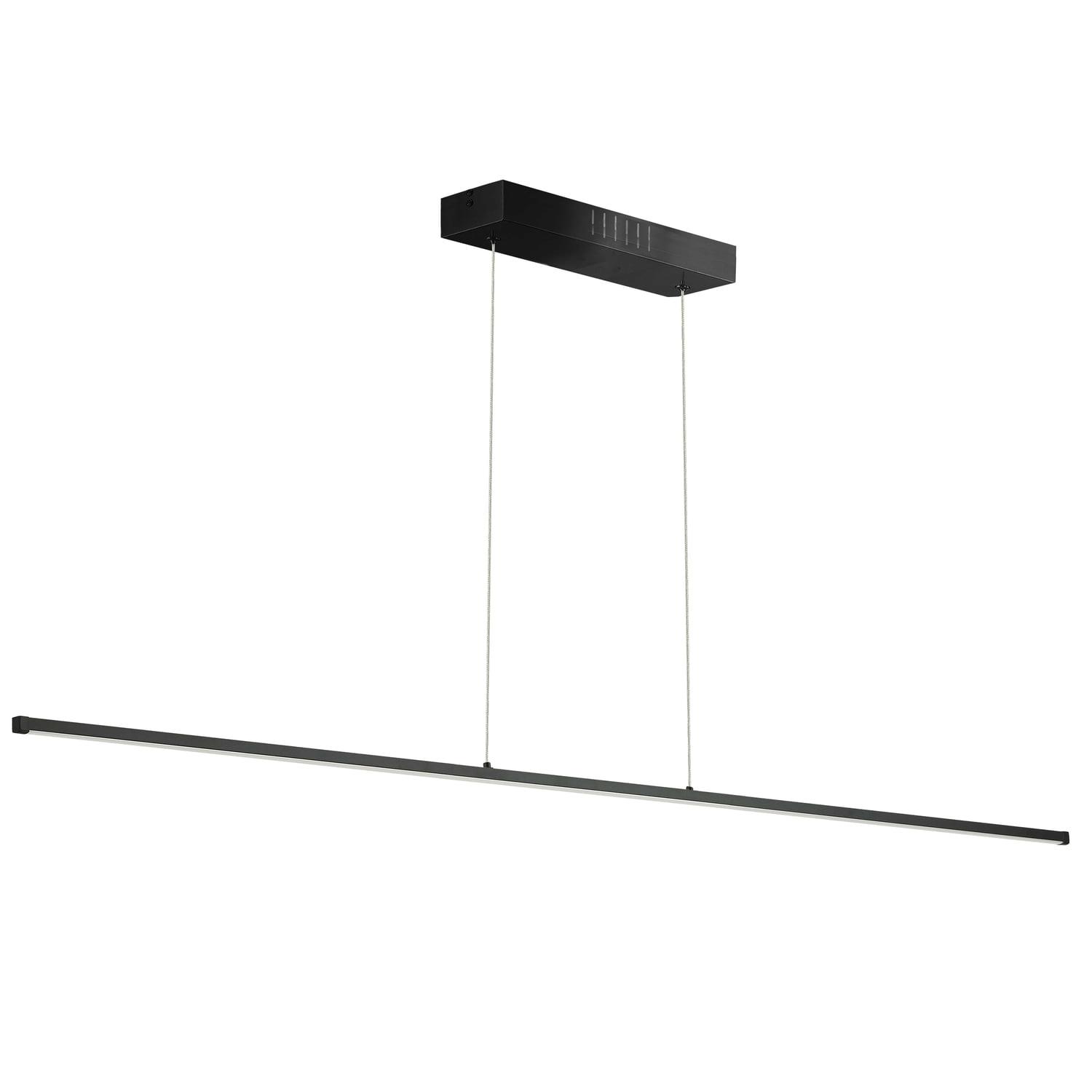 ARY-7256LEDHP-MB-Dainolite-Array - 72 Inch 56W 1 LED Horizontal Pendant-Matte Black Finish