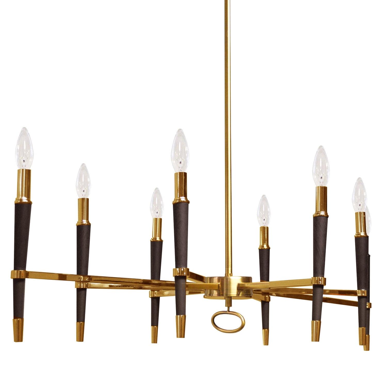 Dainolite  8 Light Incandescent Horizontal Chandelier - Vintage Bronze