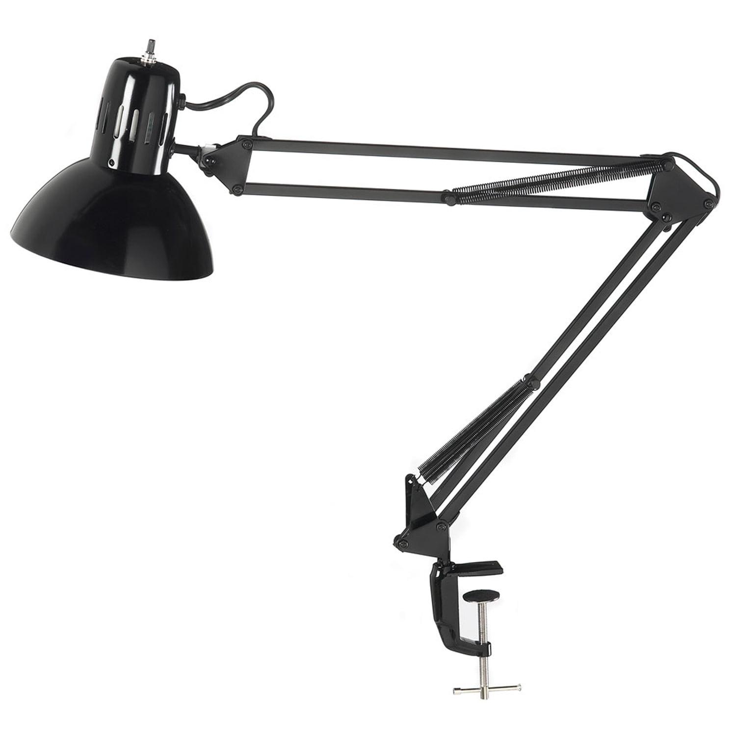 Dainolite  1-Light Clamp-On Lamp Metal MX - Black