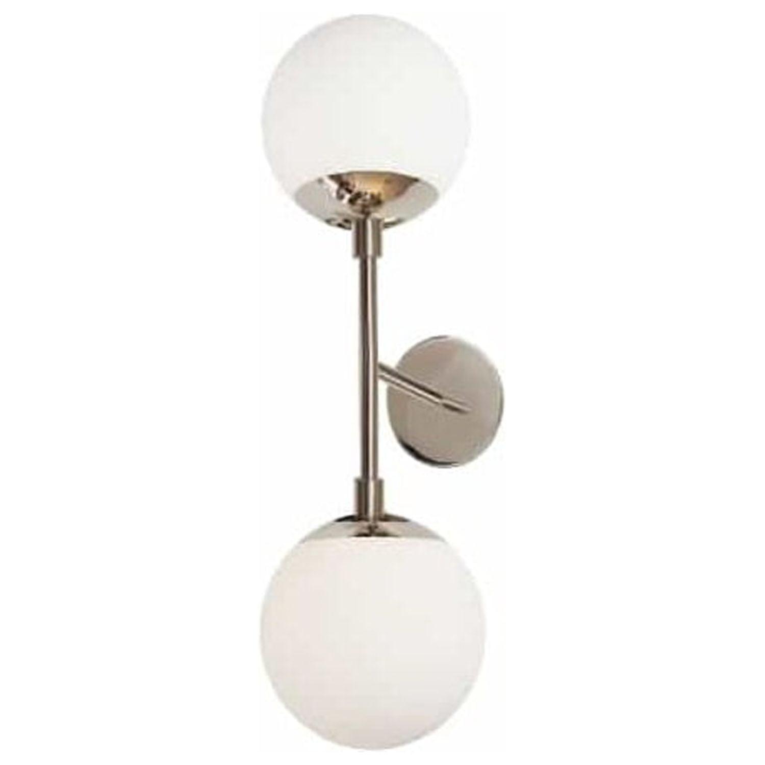 Dainolite - Dayana - 2 Light Wall Sconce-Polished Chrome Finish - Dainolite