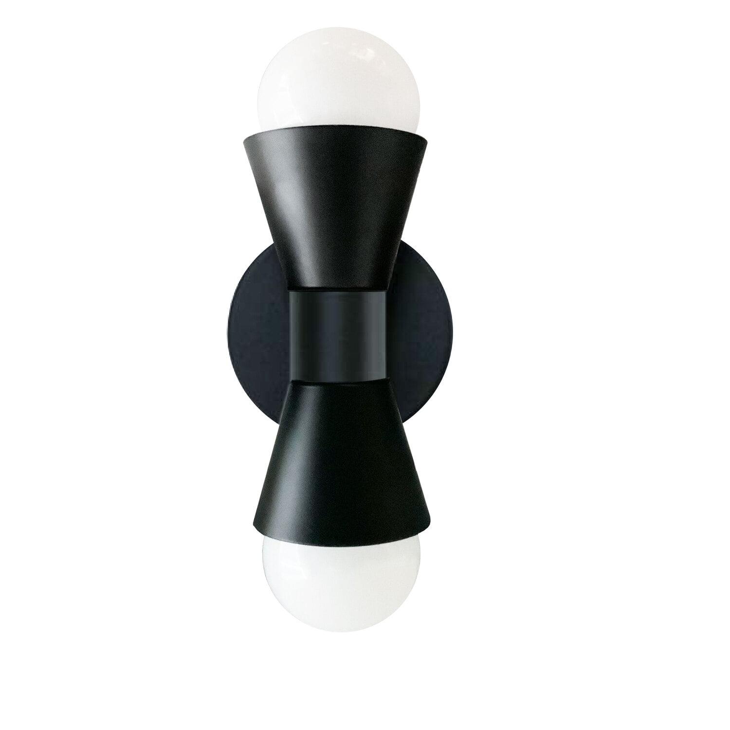 Dainolite - Fortuna - 2 Light Wall Sconce-Matte Black Finish-Matte Black