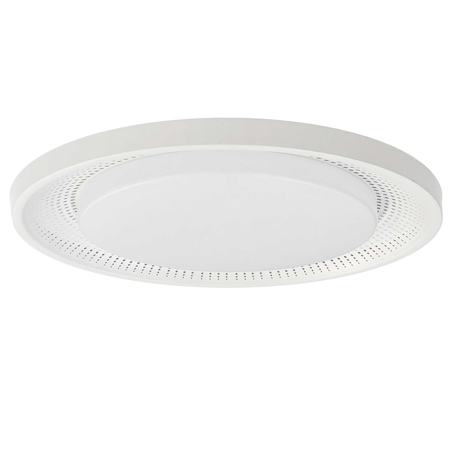 Dainolite Metal Modern 30 Watt Boullier Matte White Flush Mount