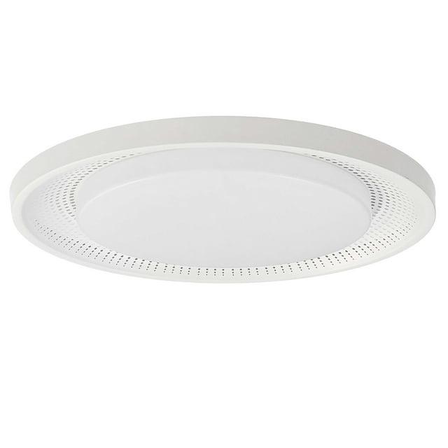 Dainolite Metal Modern 30 Watt Boullier Matte White Flush Mount