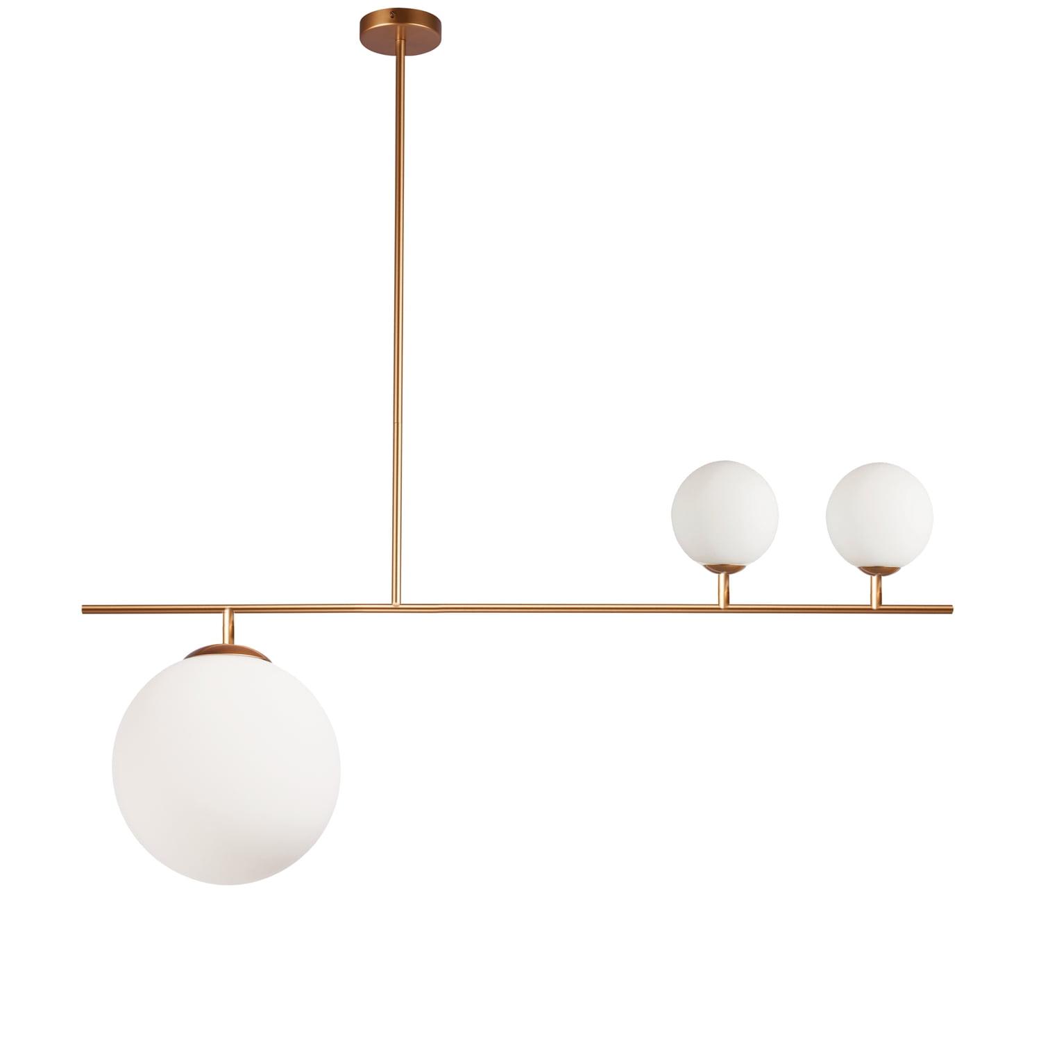 Orion Modern Gold Globe 3-Light Ceiling Pendant