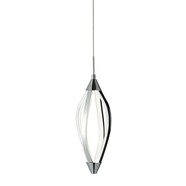 Dainolite Selene - SEL-6P-PC - 15 Watts LED Pendant with Swooped Arms, Polished Chrome Finish - Polished Chrome