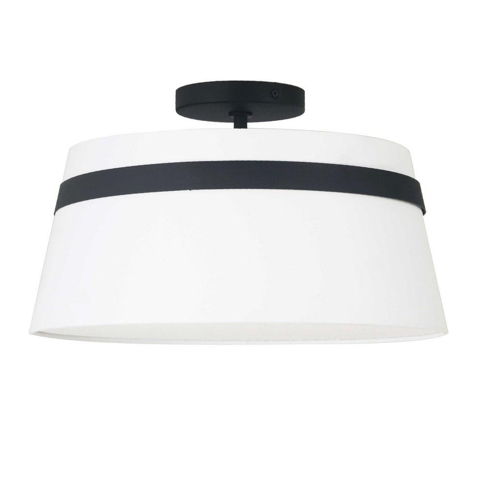 Dainolite - Symphony - 3 Light Semi-Flush Mount-Matte Black Finish