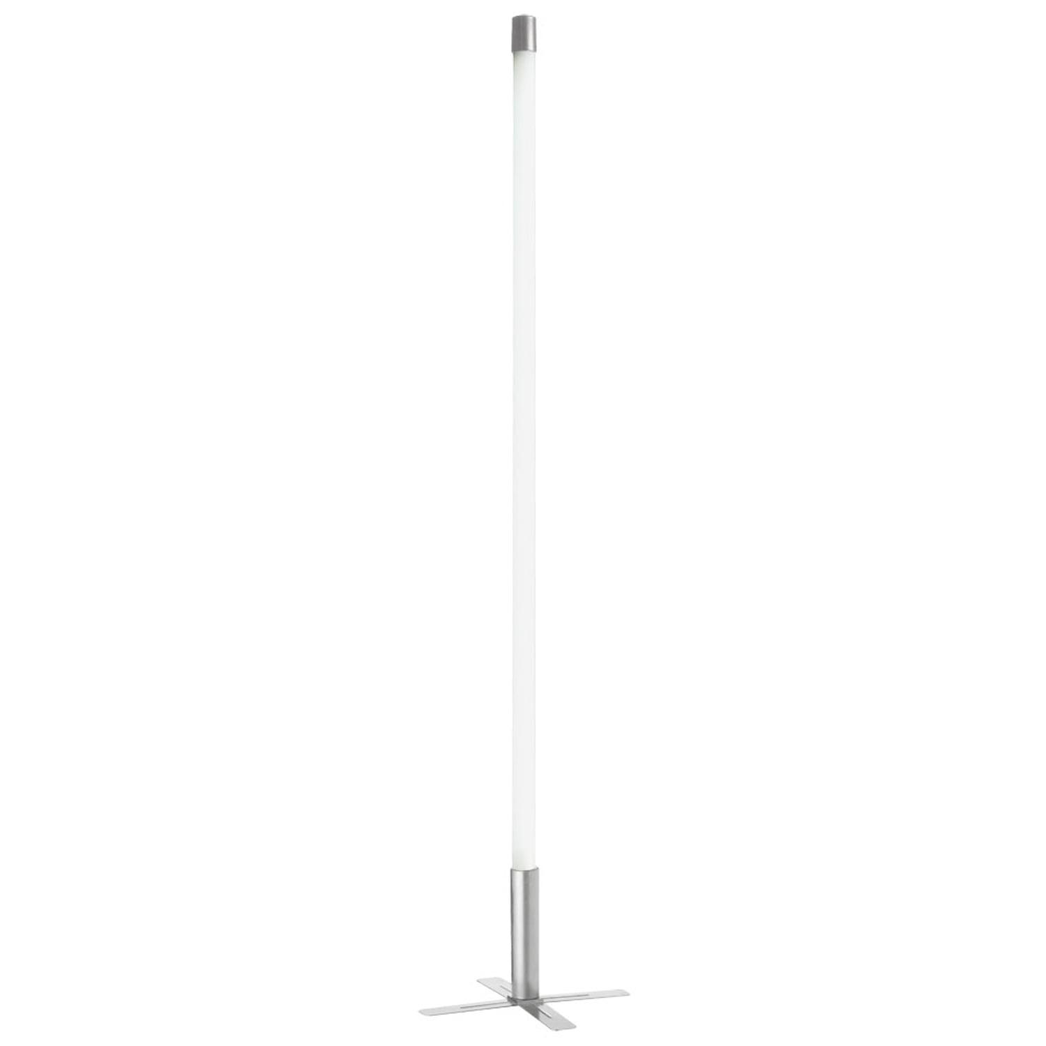 Modern White 36W Fluorescent Floor Light Stick with Blue Shade