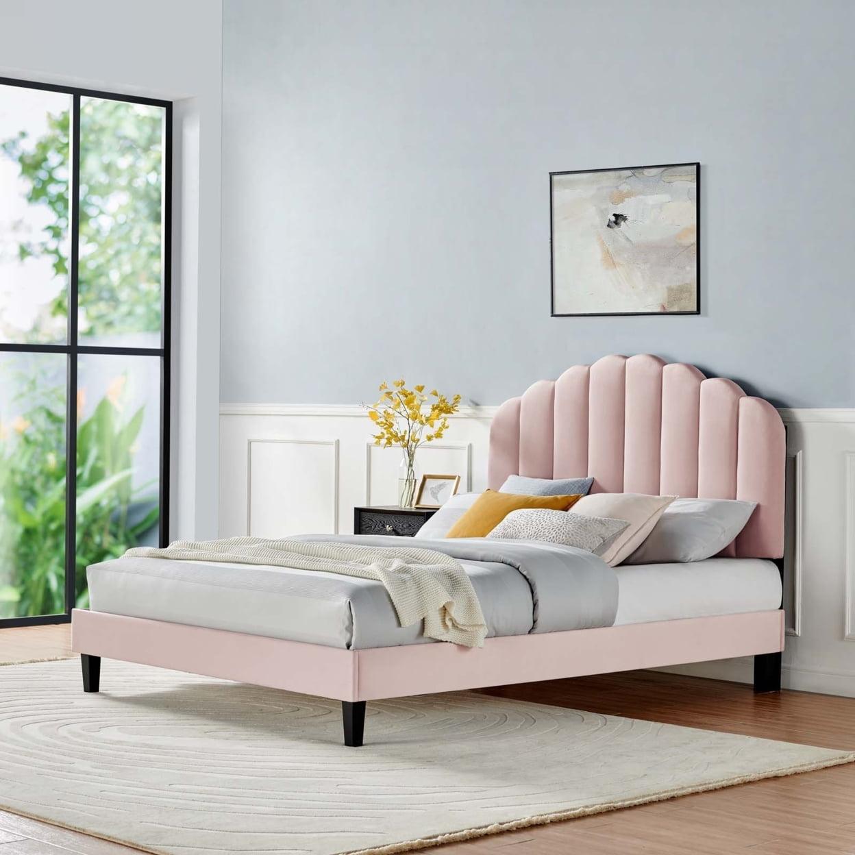 Modway Daisy Performance Velvet Platform Bed