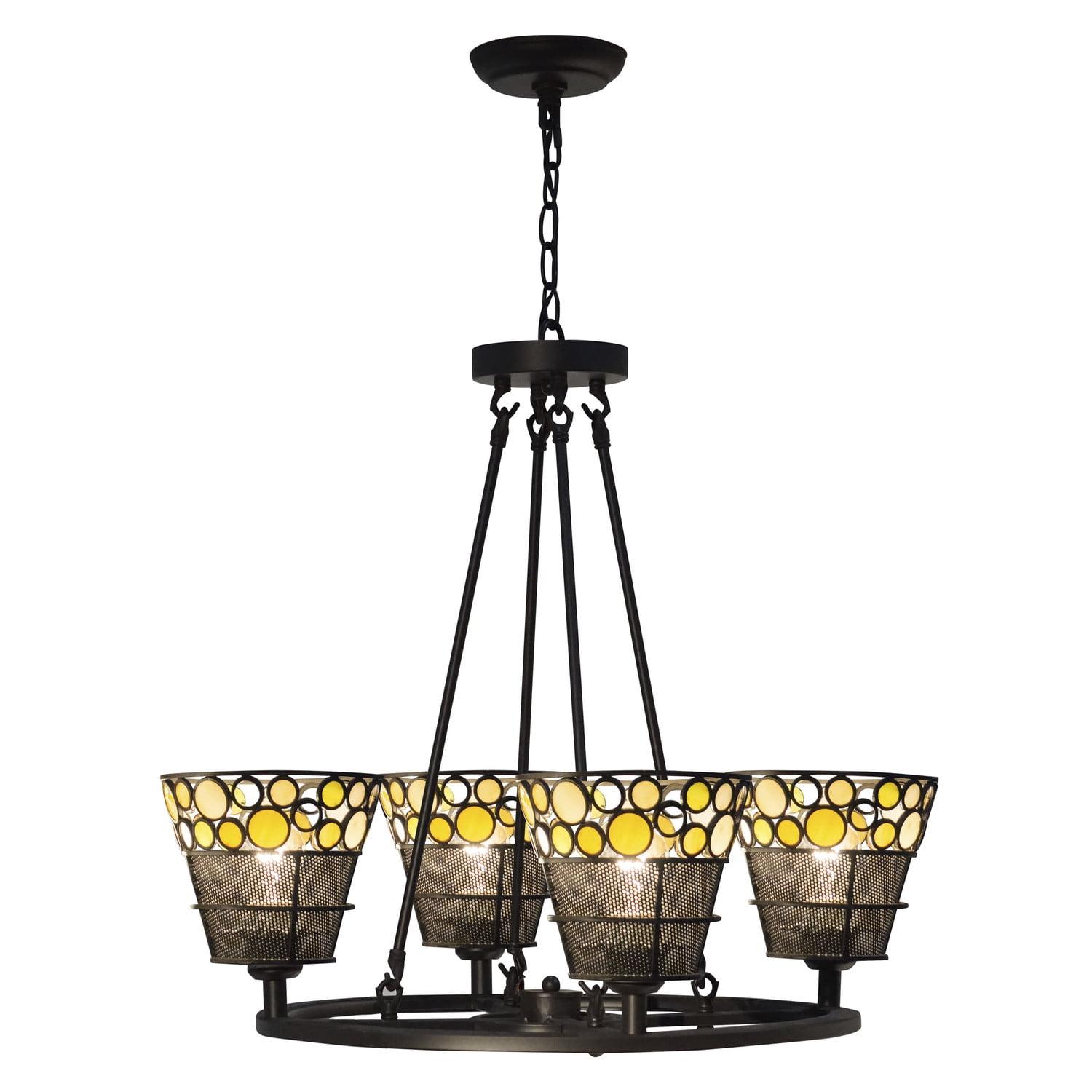 Dale Tiffany Pasqual 4-Light Mesh Tiffany Hanging Fixture