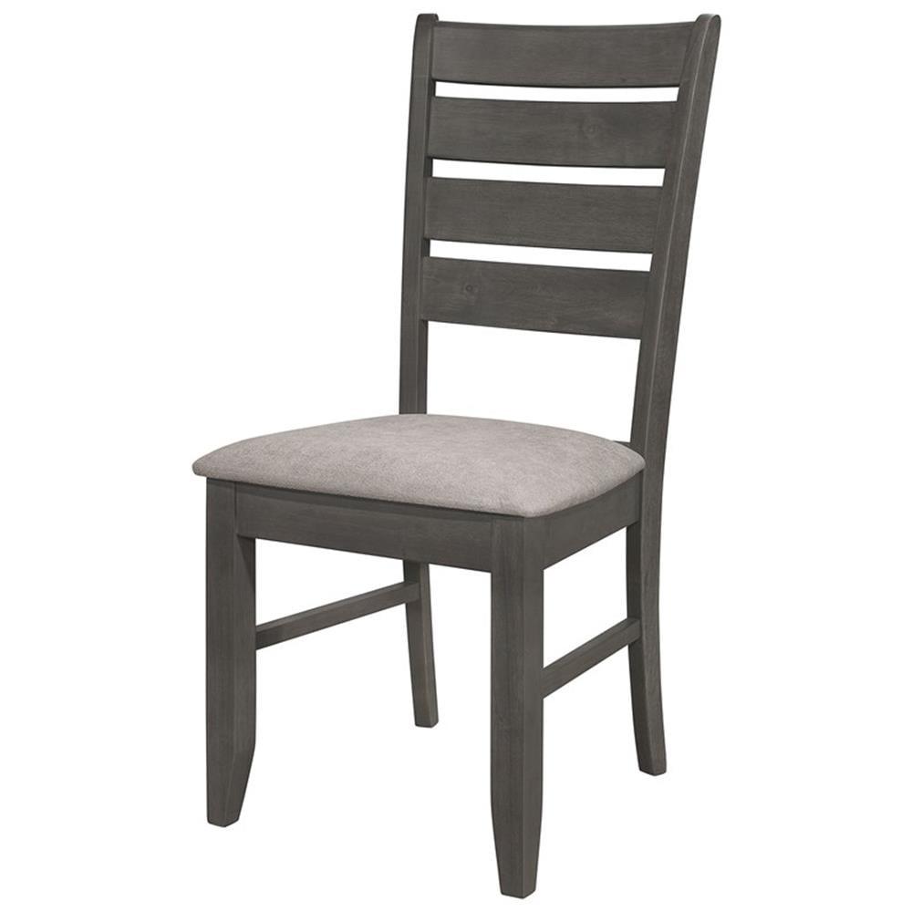 Newline Dalila Wood Dining Side Chair Dark Grey (Set Of 2)