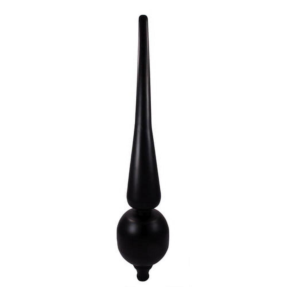 Small Black Matte Steel Roman Finial for Rooftop