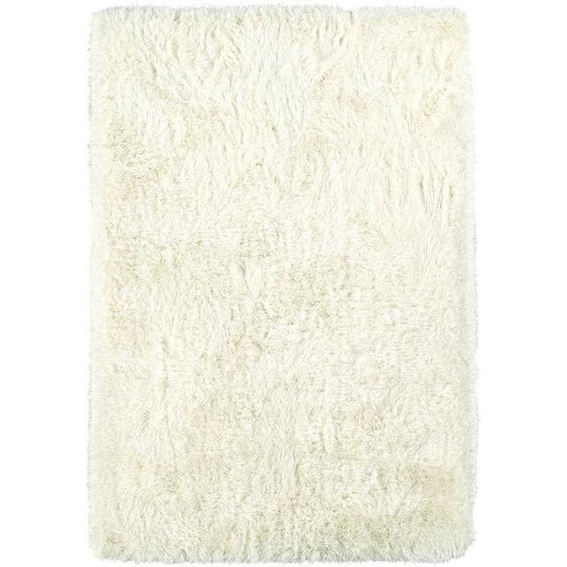 Dalyn Impact Area Rug IA100 Ivory Ivory Fluffy Shag Floor Decor Abstract Carpet