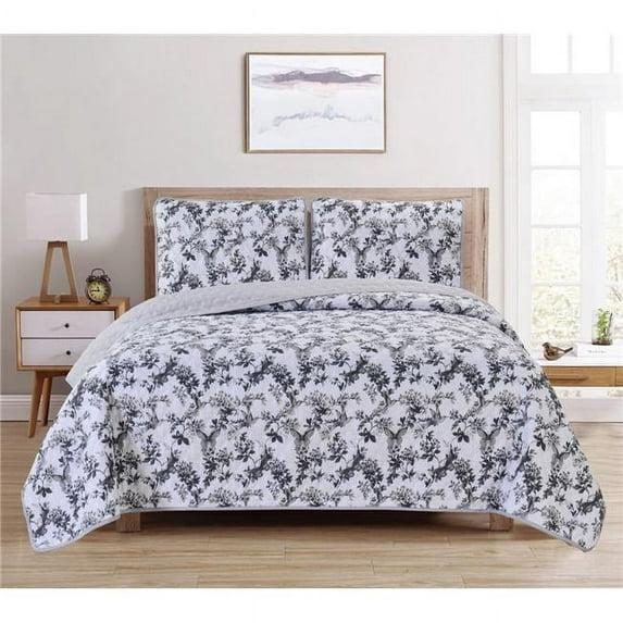 Bed Bath Fashions Dan River Reversible Printed Quilt Set (3 Piece)