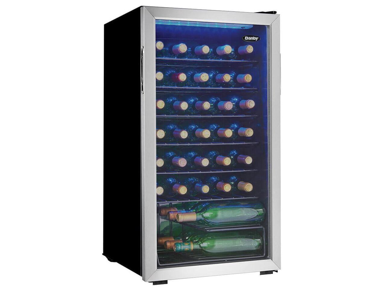 Danby Single Zone 17.5'' Freestanding 36 Bottle Wine Refrigerator with Reversible Door