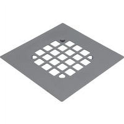 4010171 DRAIN COVER SQR SNP CHR Danco 4-1/4 in. Chrome Gray Square Drain Cover (Pack of 1)