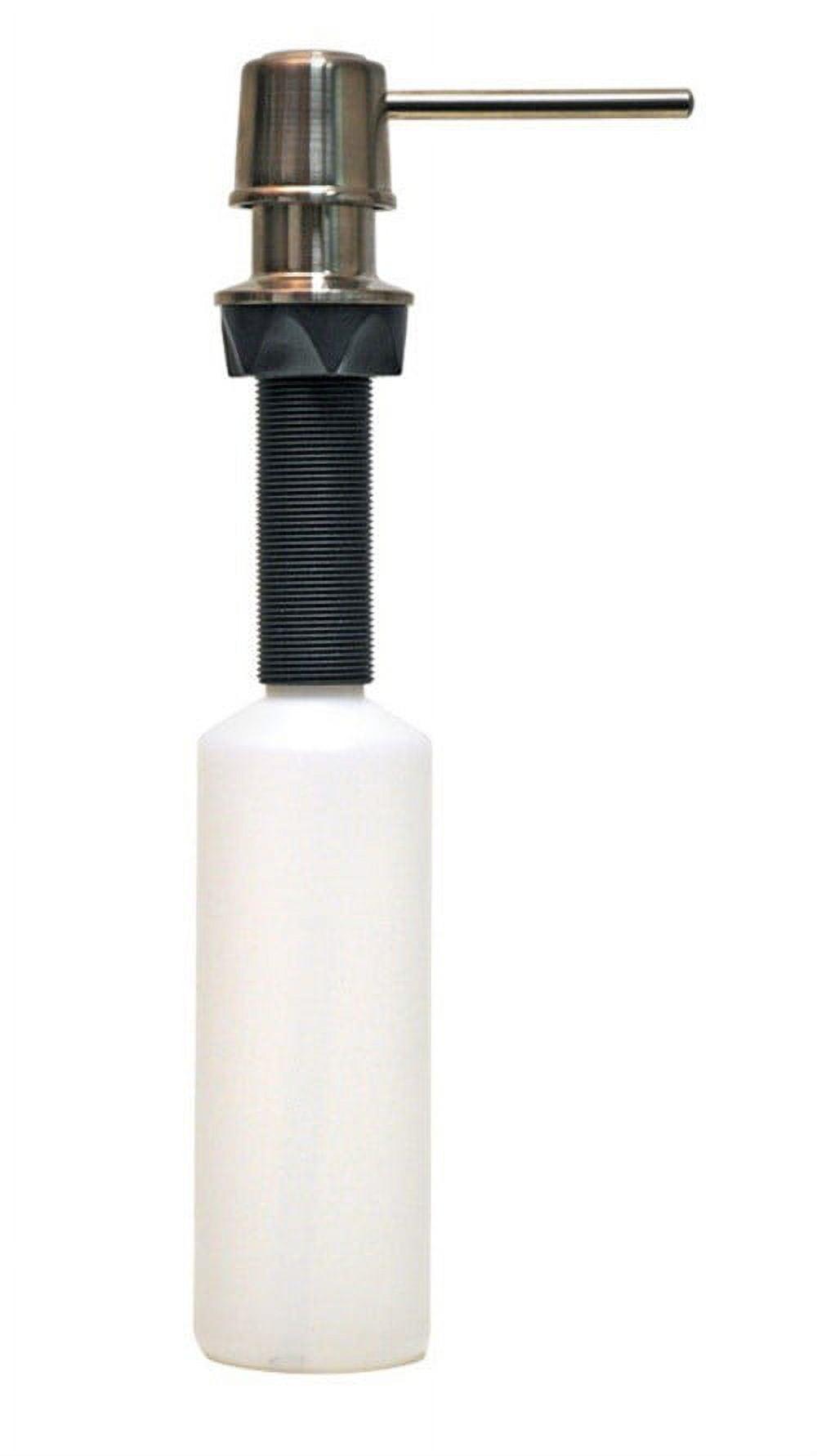 Danco  9.1 in. H Brushed Nickel  Gray  Soap Dispenser  Plastic