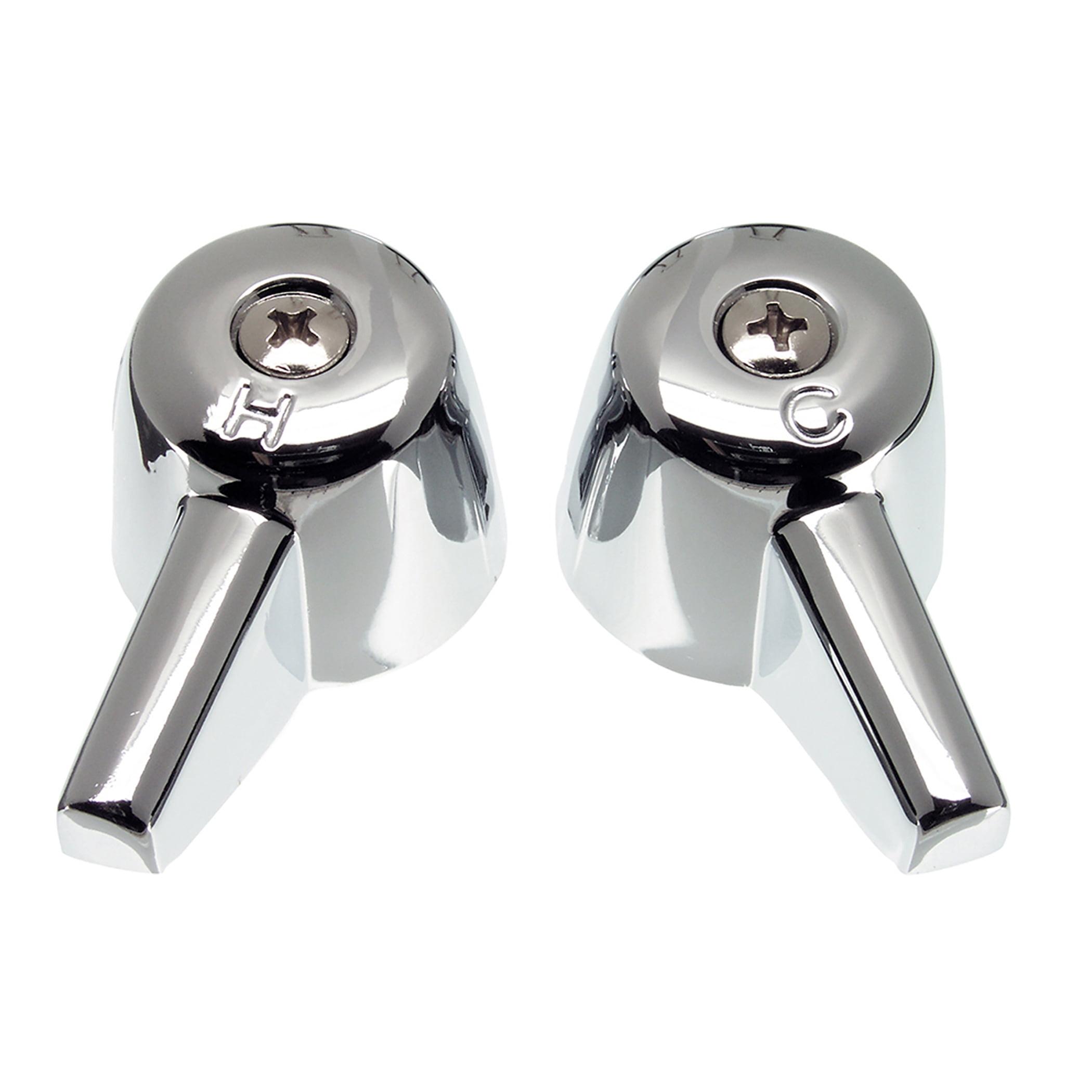 Chrome Lever Faucet Handles for Bathroom and Kitchen