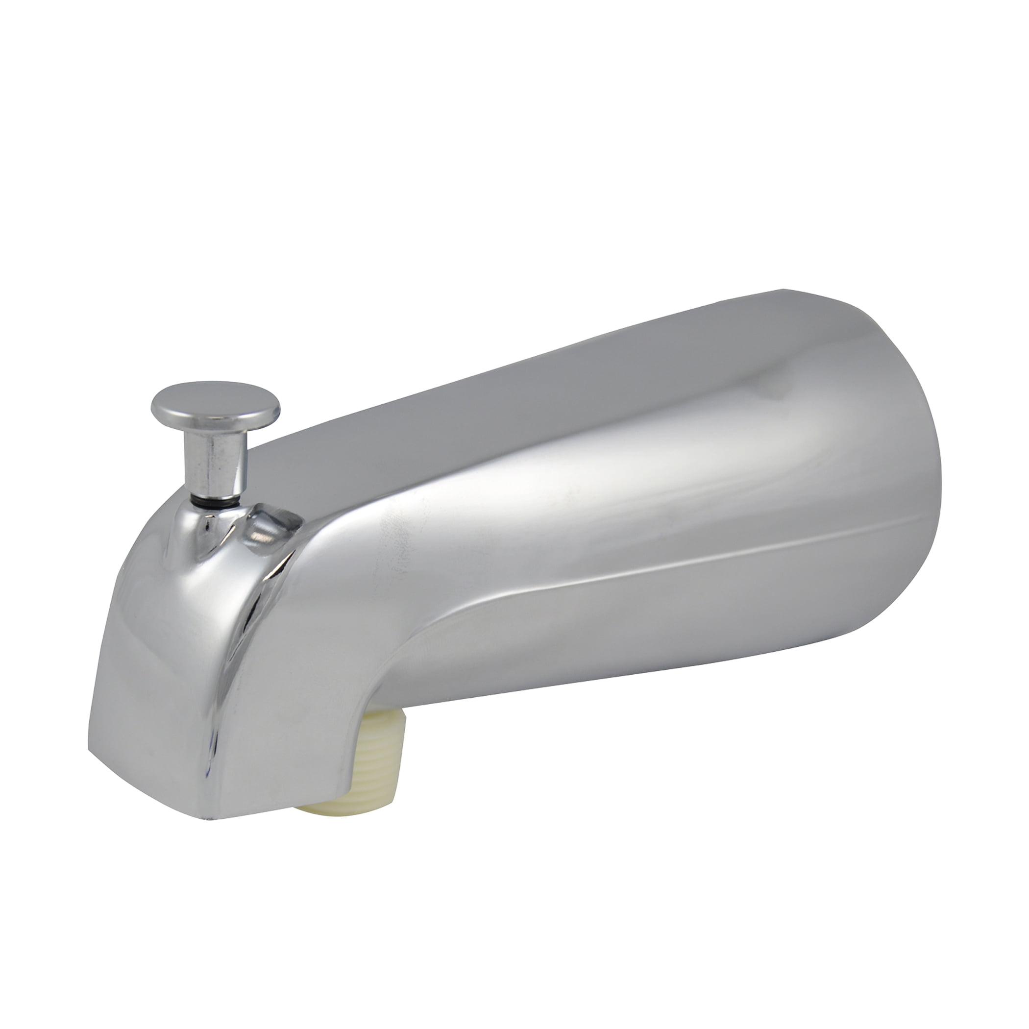 Universal Chrome Wall Mounted Tub Spout with Diverter