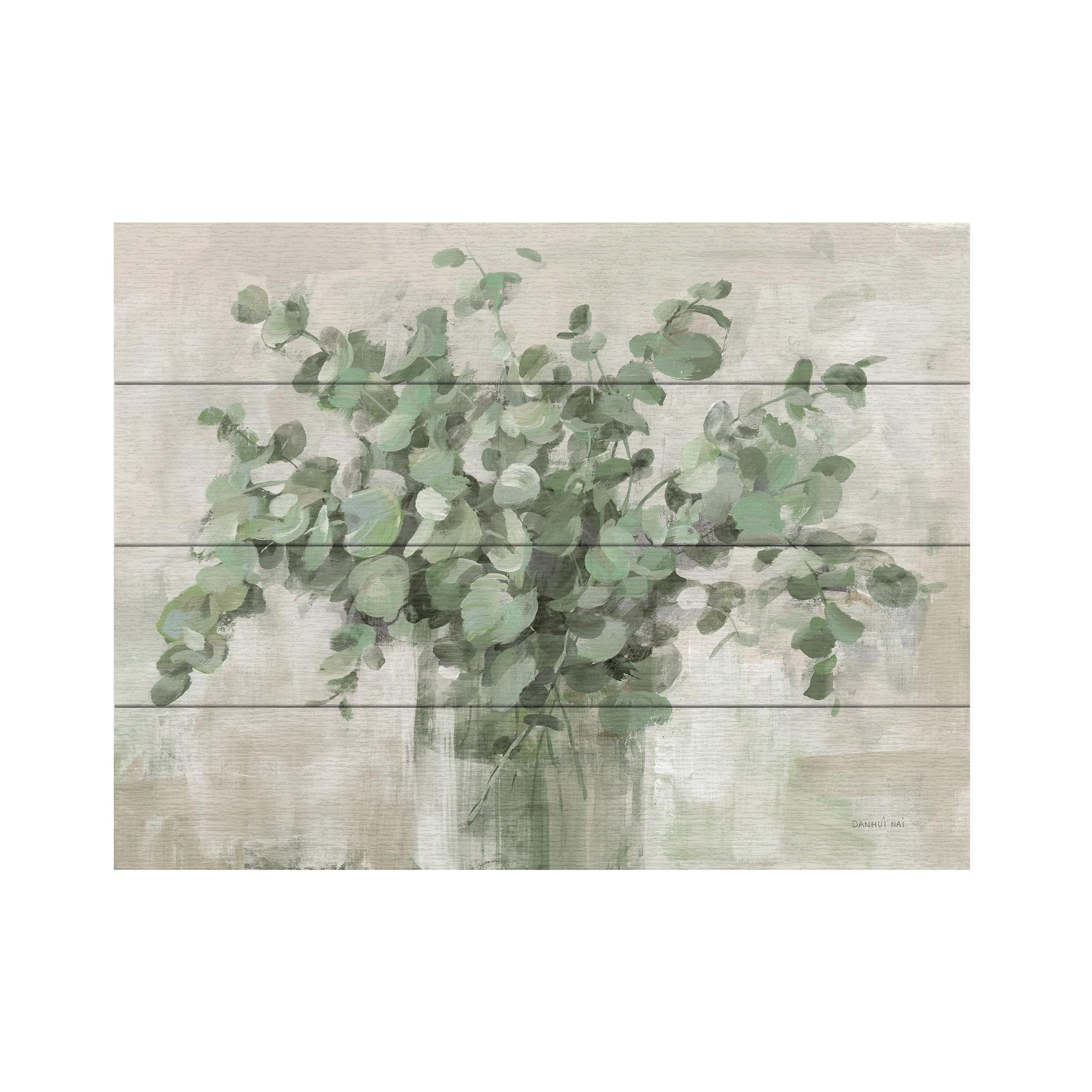 Neutral Eucalyptus Bouquet Canvas Art Print 12" x 16"