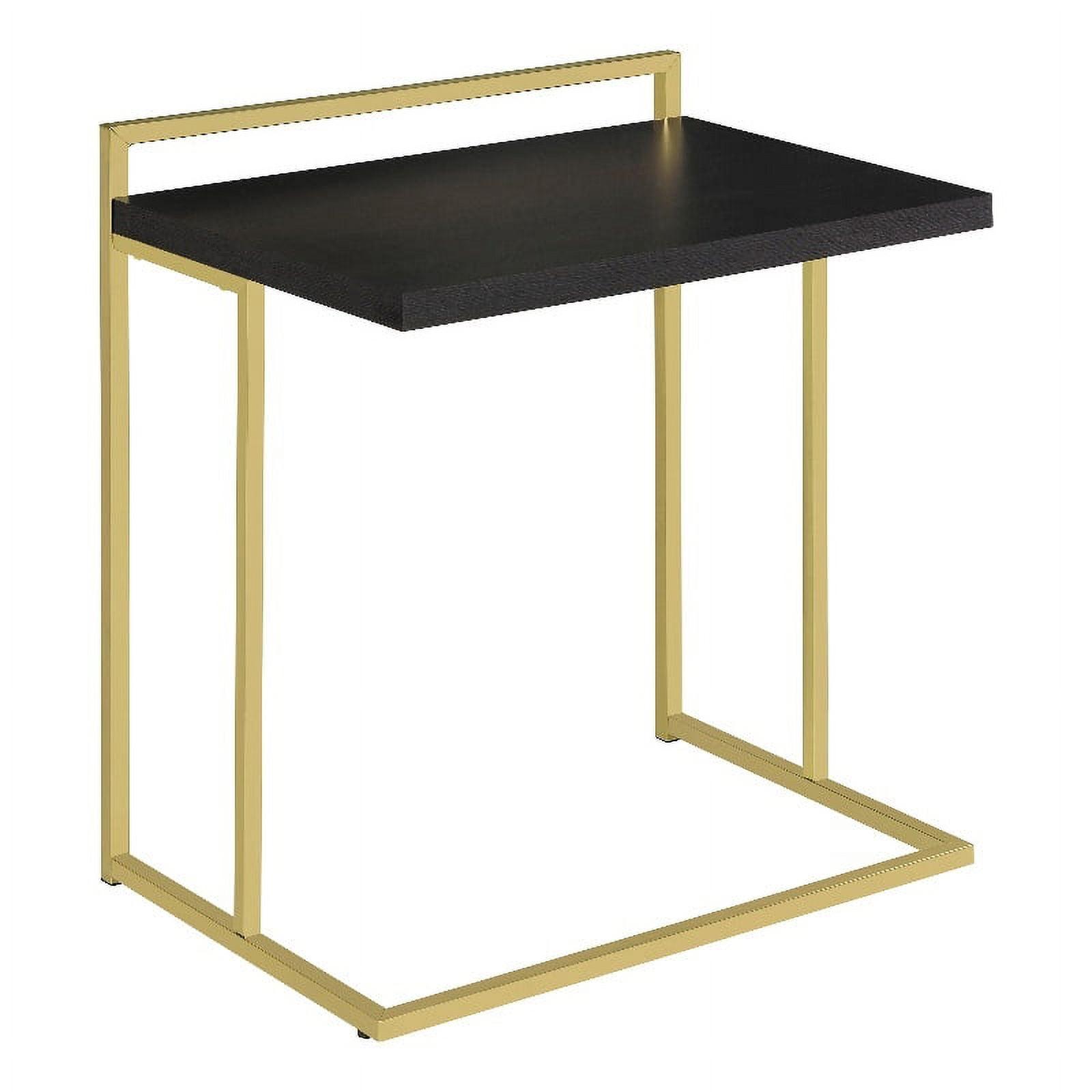 Coaster Dani Modern Rectangular Wood Side Table with Metal Base