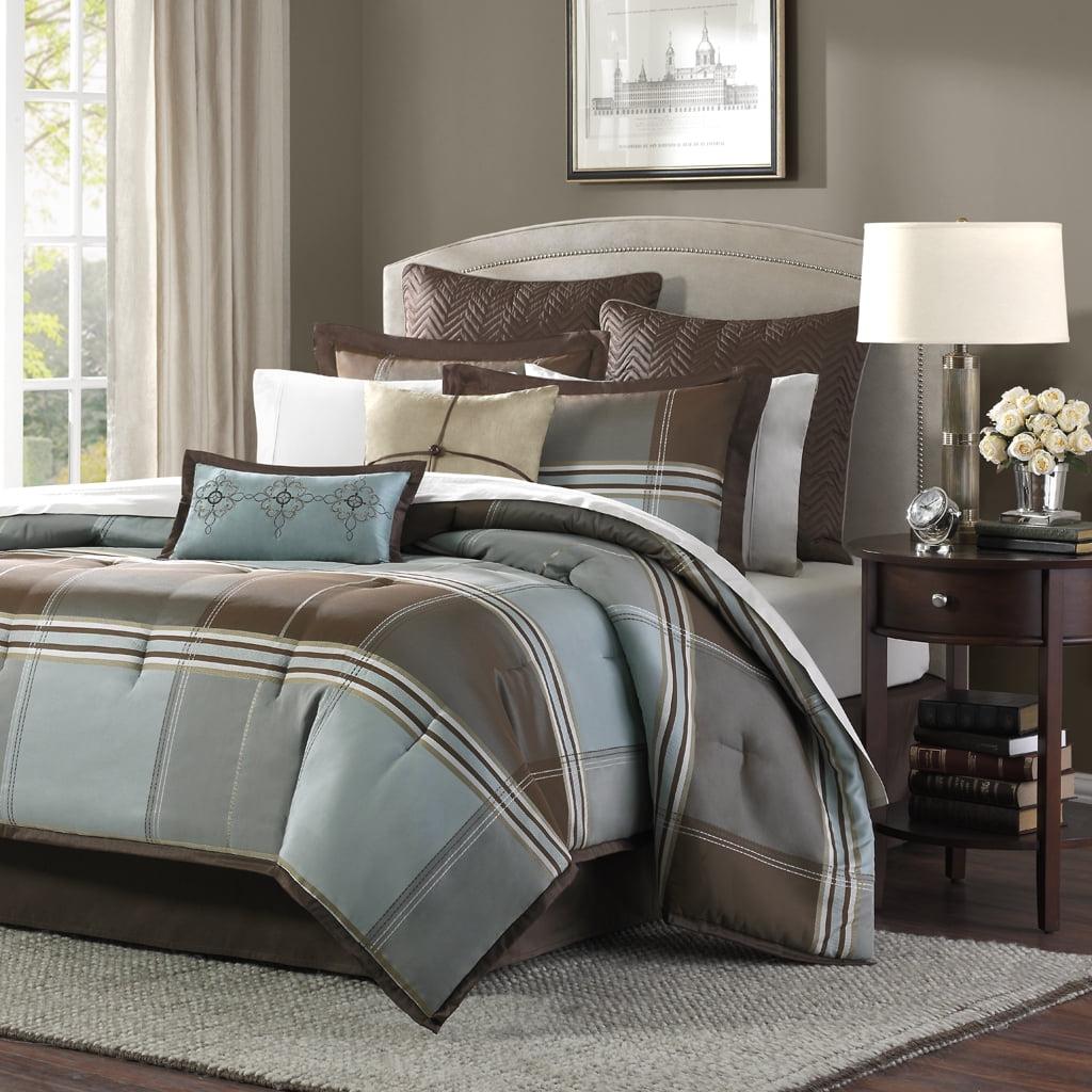 Lincoln Reversible 8 Piece Jaquard Comforter Set