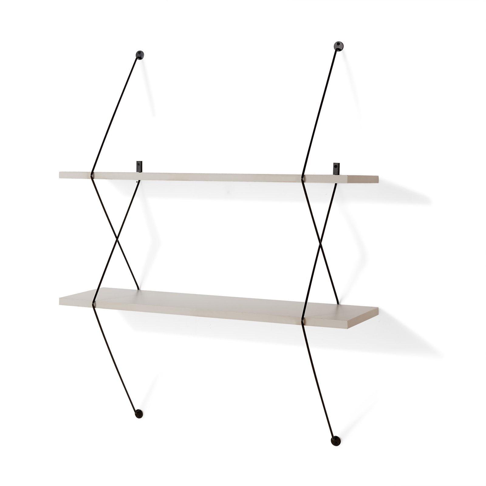 38.5" x 31.5" Two-Tier Wire Bracket Shelves - Danya B.