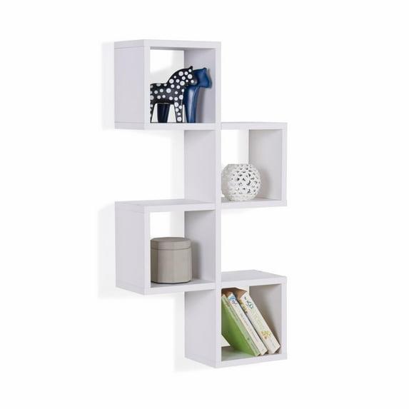 30" x 15.25" Cubby Chessboard Wall Shelf White - Danya B.