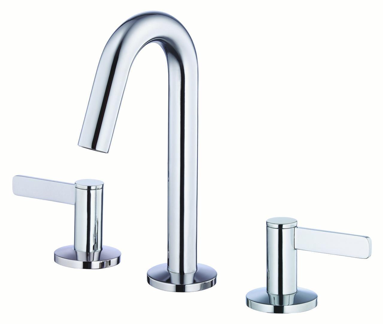 Amalfi Chrome Dual-Handle Widespread Bathroom Faucet