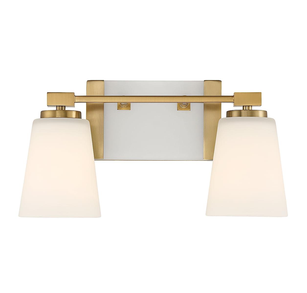 Savoy House Darby 2 - Light Vanity in  Warm Brass