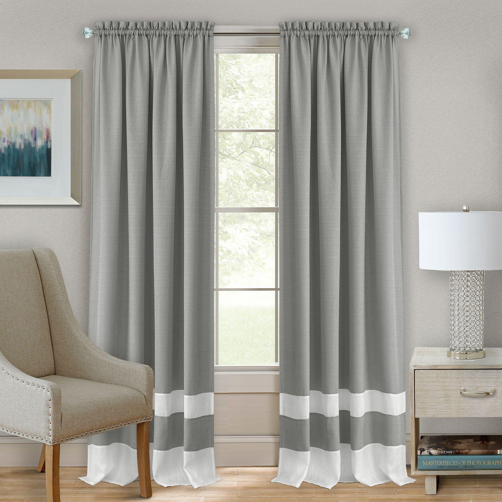 Achim Darcy Rod Pocket Window Curtain Panel