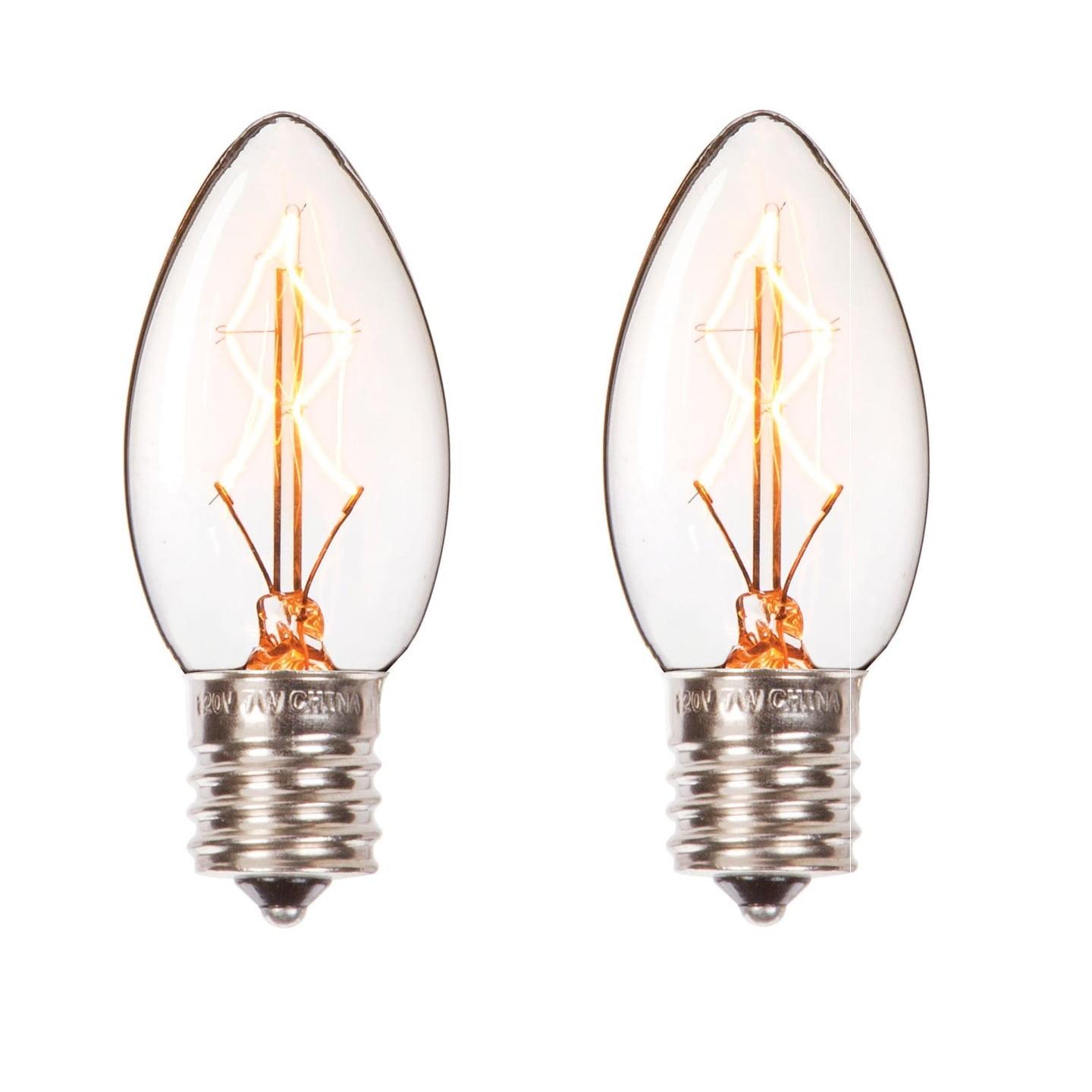 Darice Set of 2 Cleveland Vintage Lighting Edison Style E17 Base Candlestick Bulbs