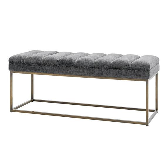 Everly Quinn Georgenia Boucle Upholstered Bench