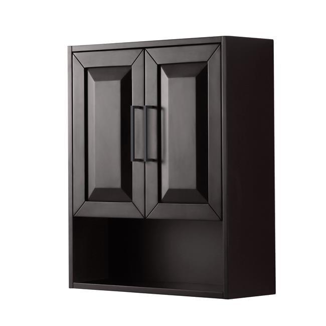 Wyndham Collection Wcv2525wc Daria 30" Mdf Wall Mounted Bathroom Cabinet - Dark Espresso /