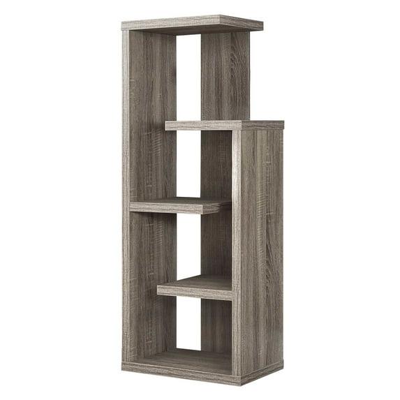 Toto Bookshelf, Bookcase, Etagere, Corner, 5 Tier, 72"H, Office, Bedroom, Laminate, Contemporary