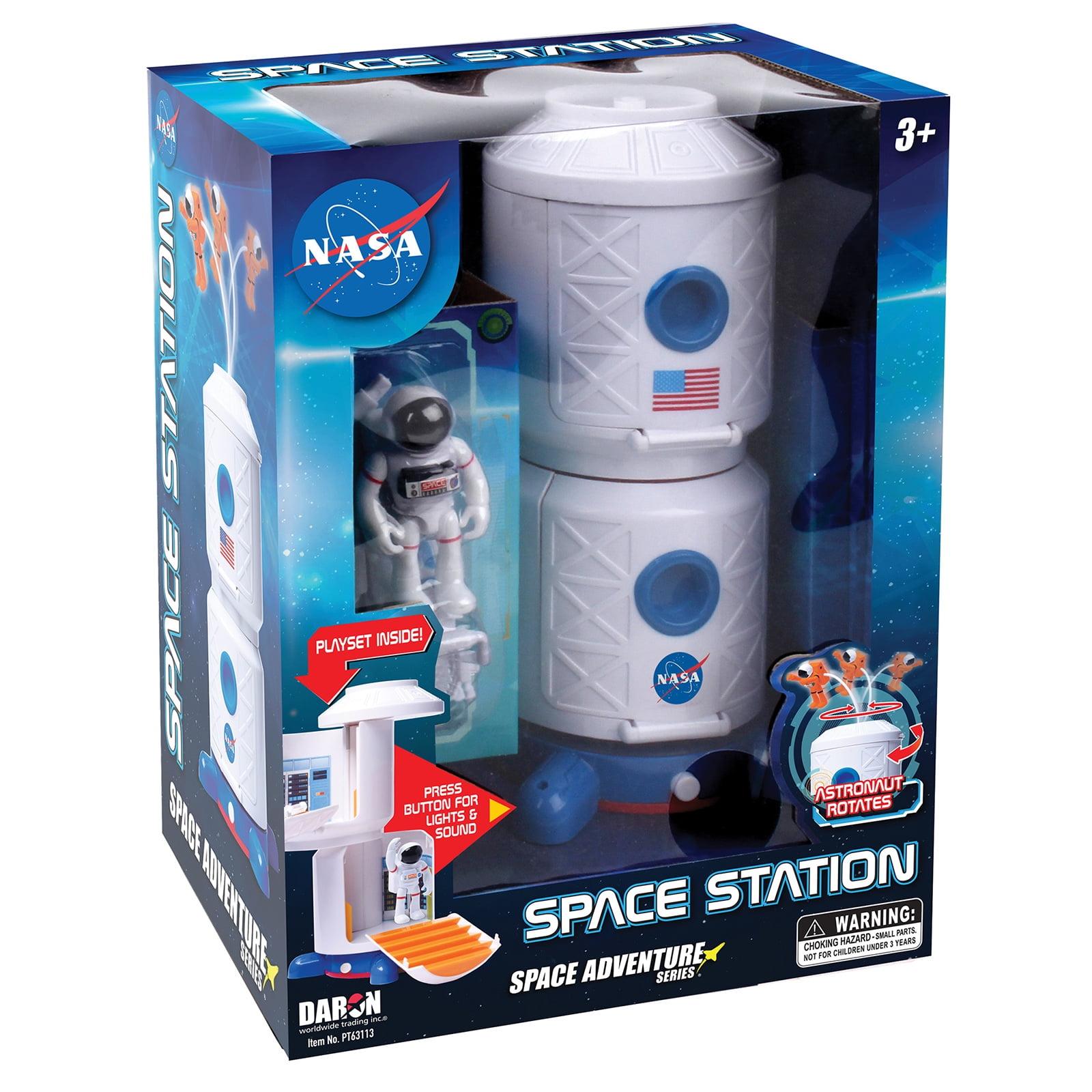 NASA Space Adventure White Plastic Space Station with Lights and Sound