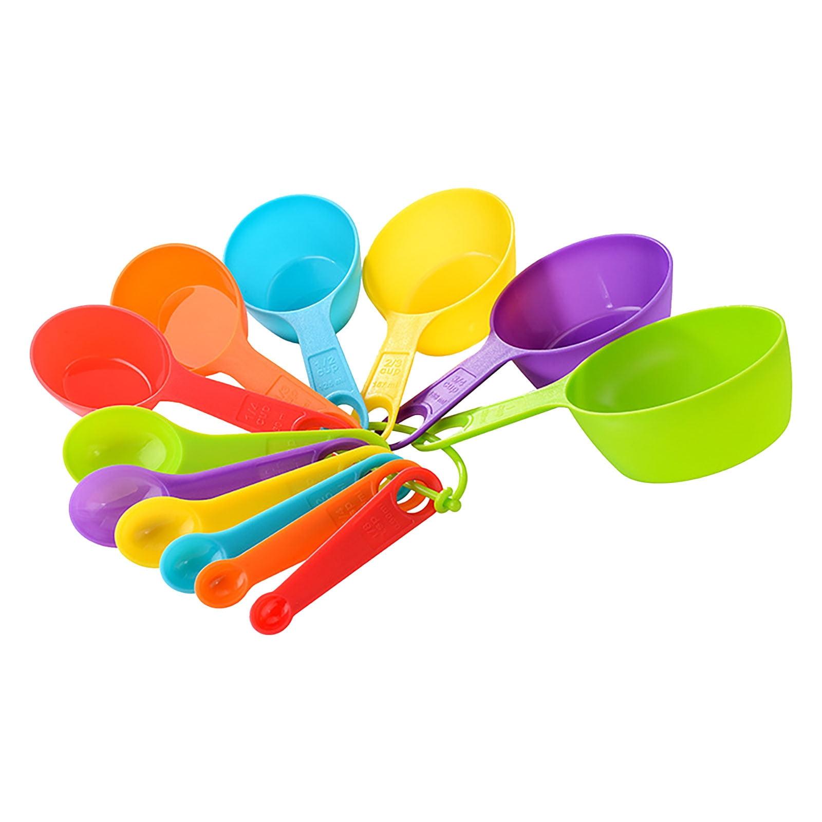 SPOORYYO 12-Piece Colorful Stackable Measuring Cup and Spoon Set for Precise Baking and Cooking