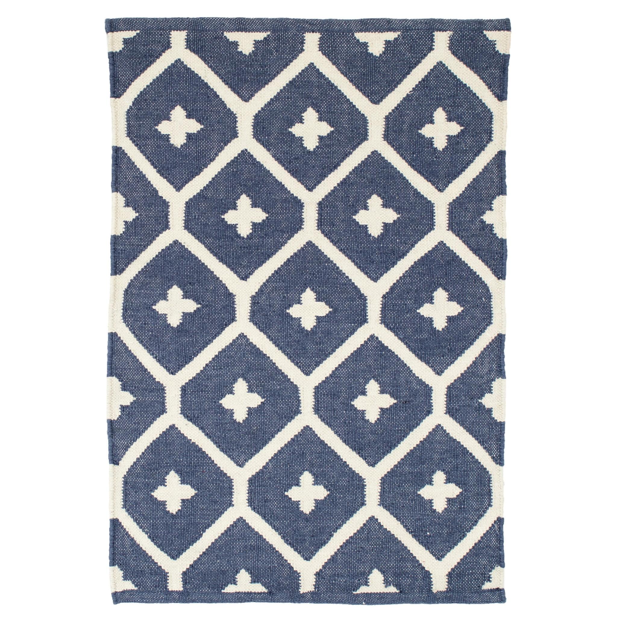 Elizabeth Navy Handwoven Indoor/Outdoor Rug