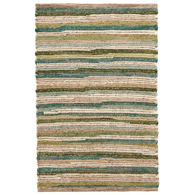 Francisco Green Handwoven Cotton Rug