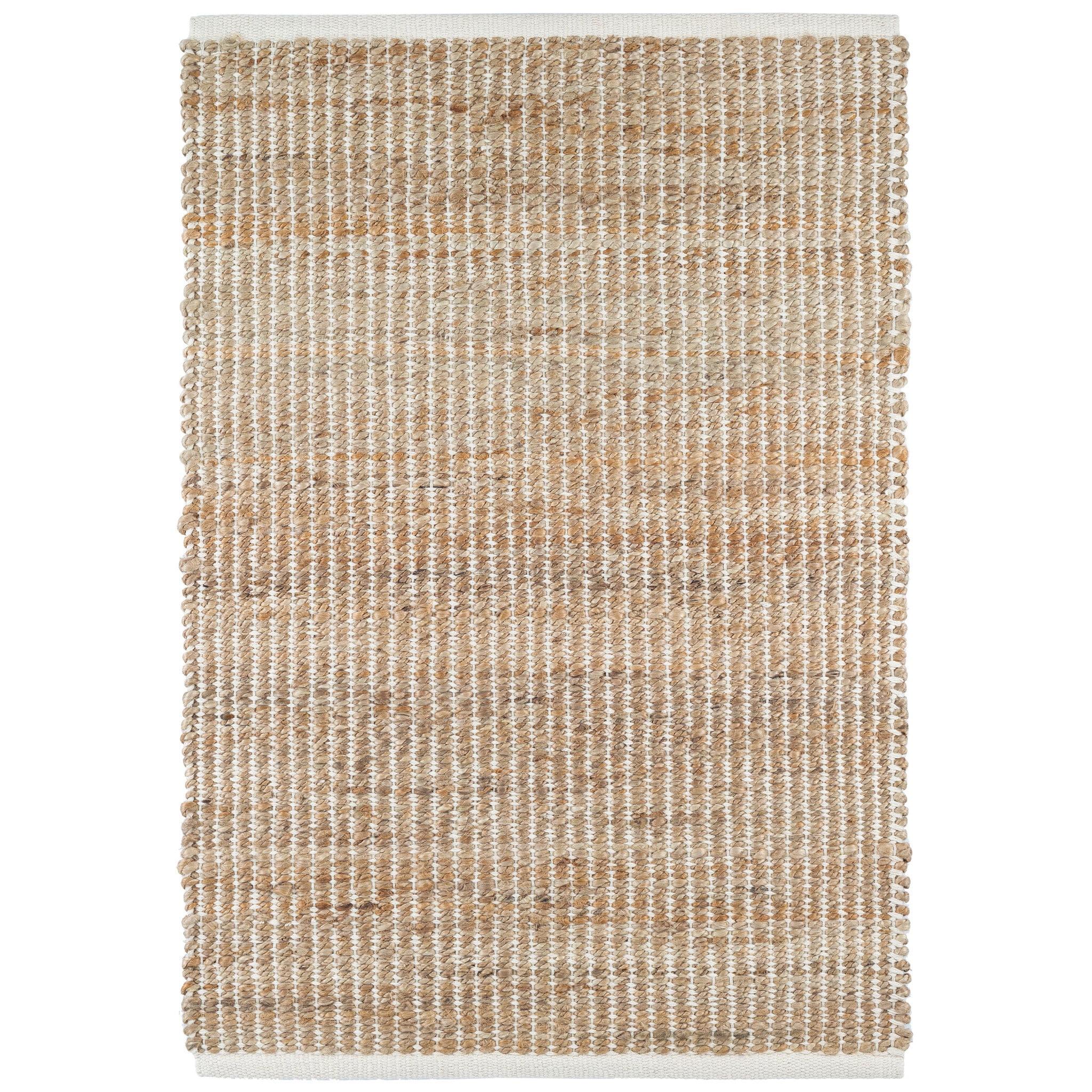 Gridwork Ivory Handwoven Jute Rug