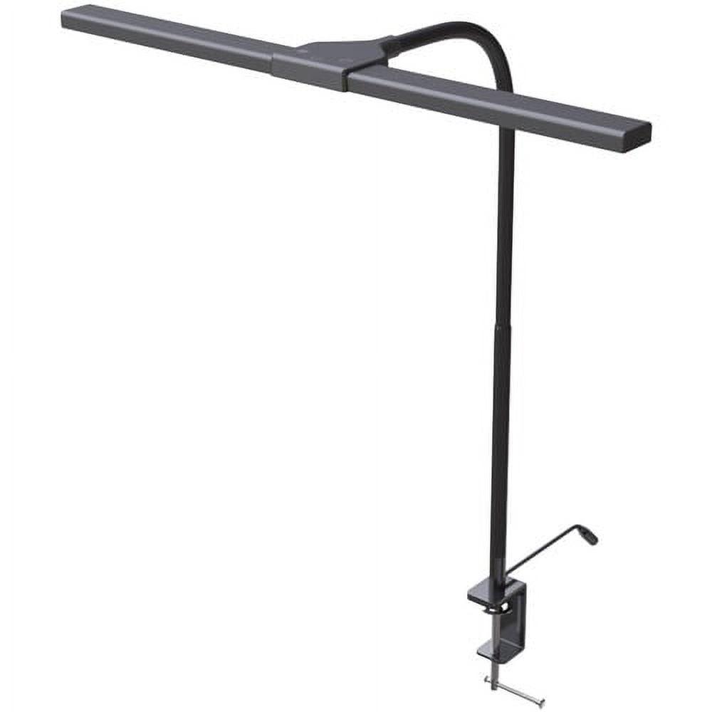 Data Accessories DTA21646 Gooseneck Clamp-On LED Desk Lamp, Black