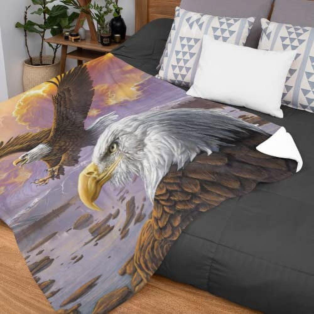 Eagle Clouds Super Soft Full/Queen Size Fleece Blanket