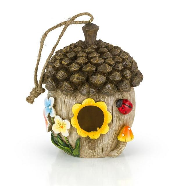 Dawhud Direct Hand-Painted Bird Houses for Outdoors Decorative Birdhouses