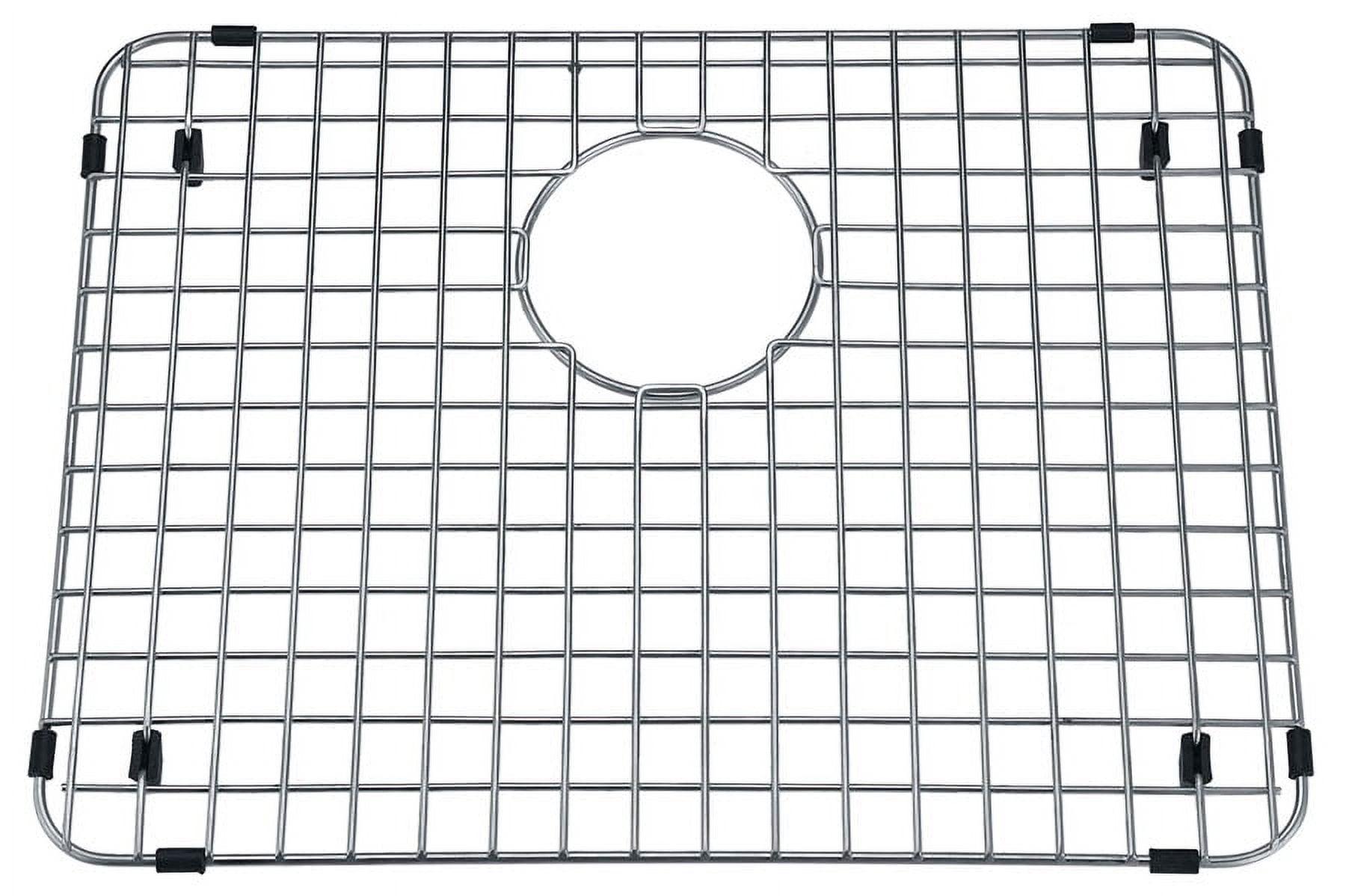 Rectangular Silver Stainless Steel Sink Bottom Grid